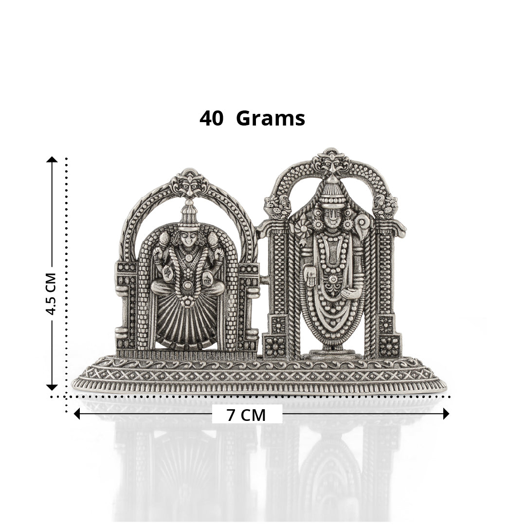 Silver Venkateshwara Padmavati Samyukta