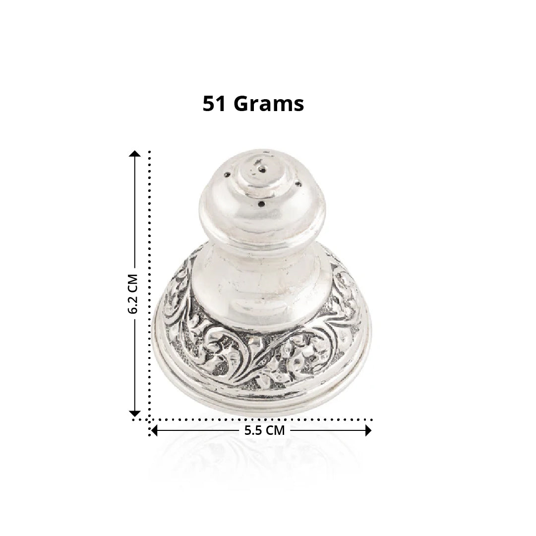 Antique Floral Silver Agarbatti Stand Crafted from 92.5 Silver