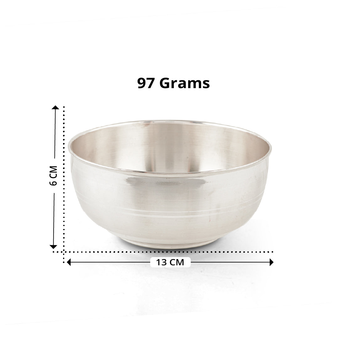 Pure Silver plain Pooja Bowl