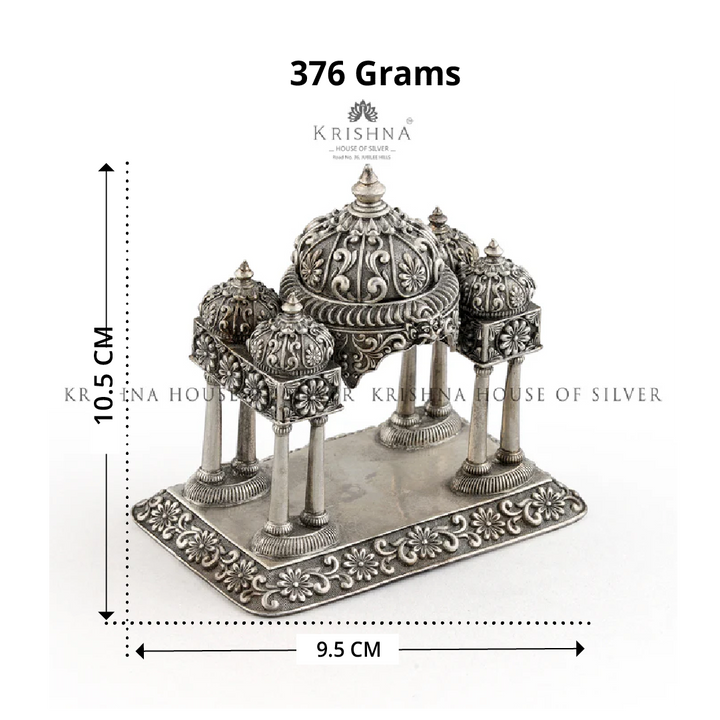 Pancha Gopuram Silver Pooja Mandapam