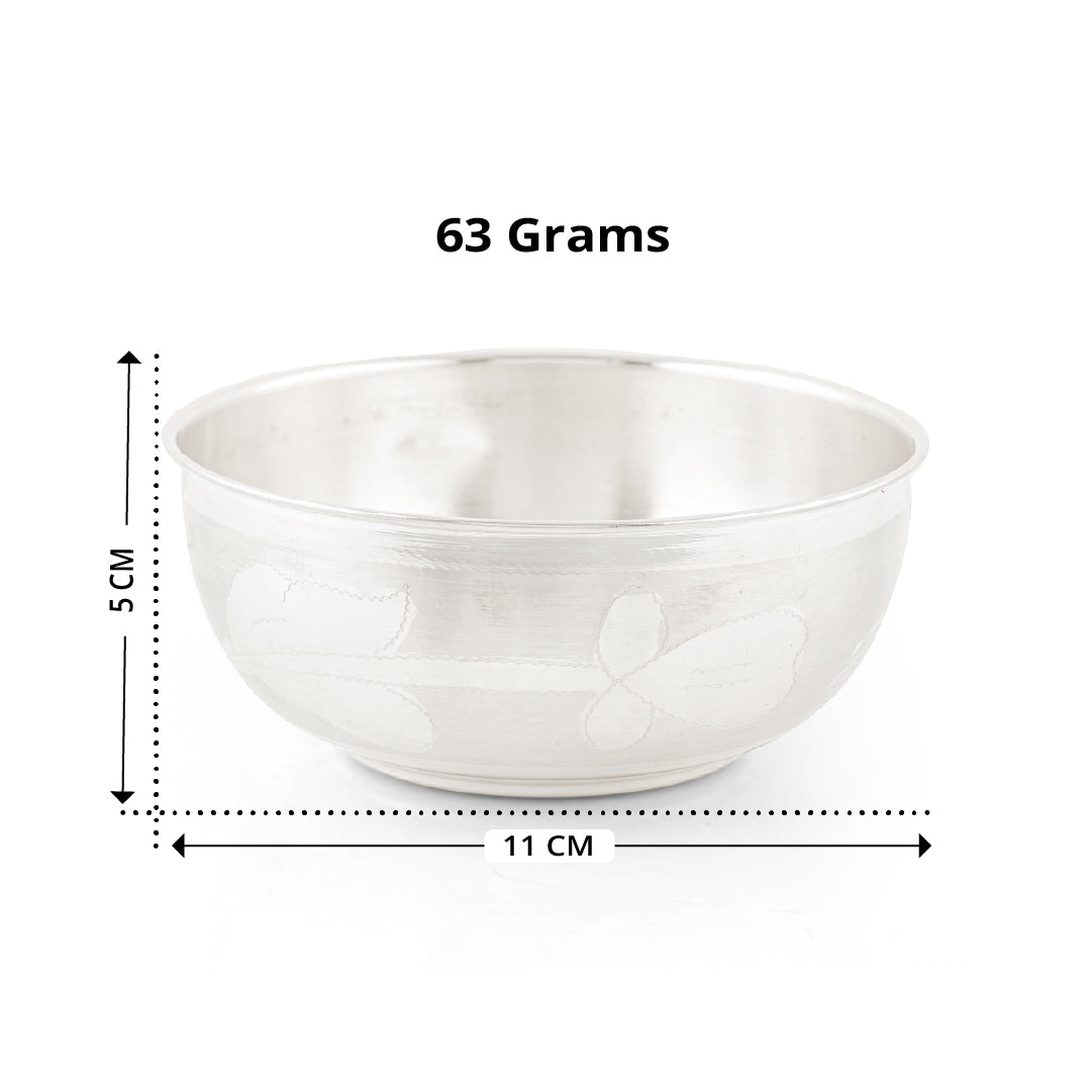 Pure Silver Pooja  - Simple & Elegant Single Piece