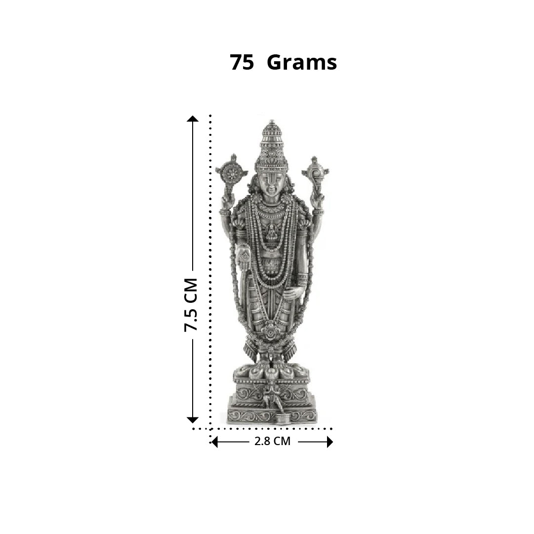 Silver Venkateswara Swamy Idol