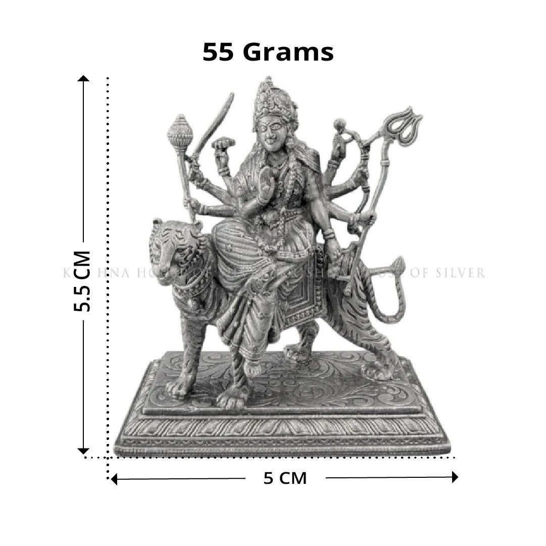 Pure Silver Maa Durga Idol