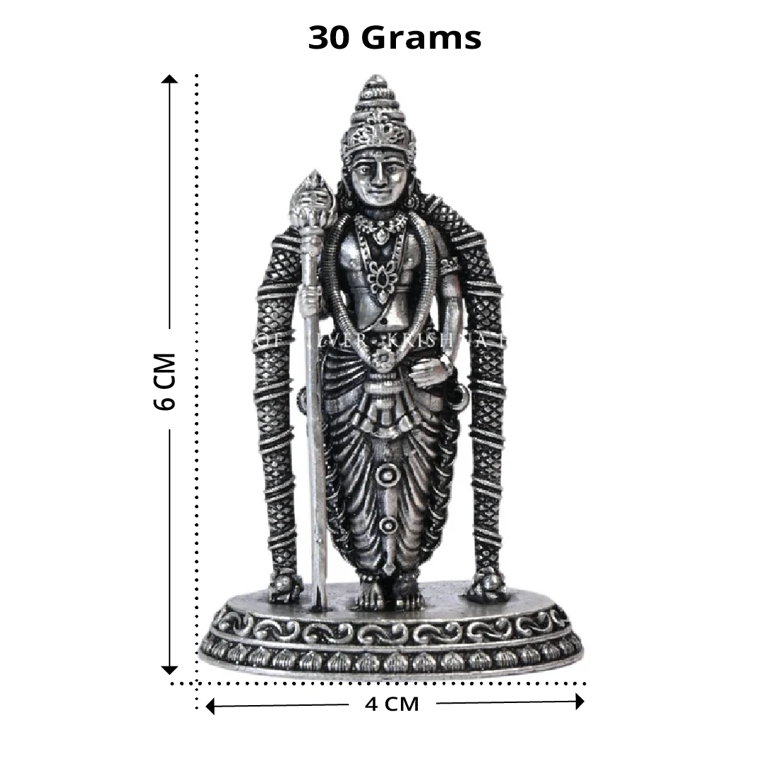 92.5 Sterling Silver Murugan Idol
