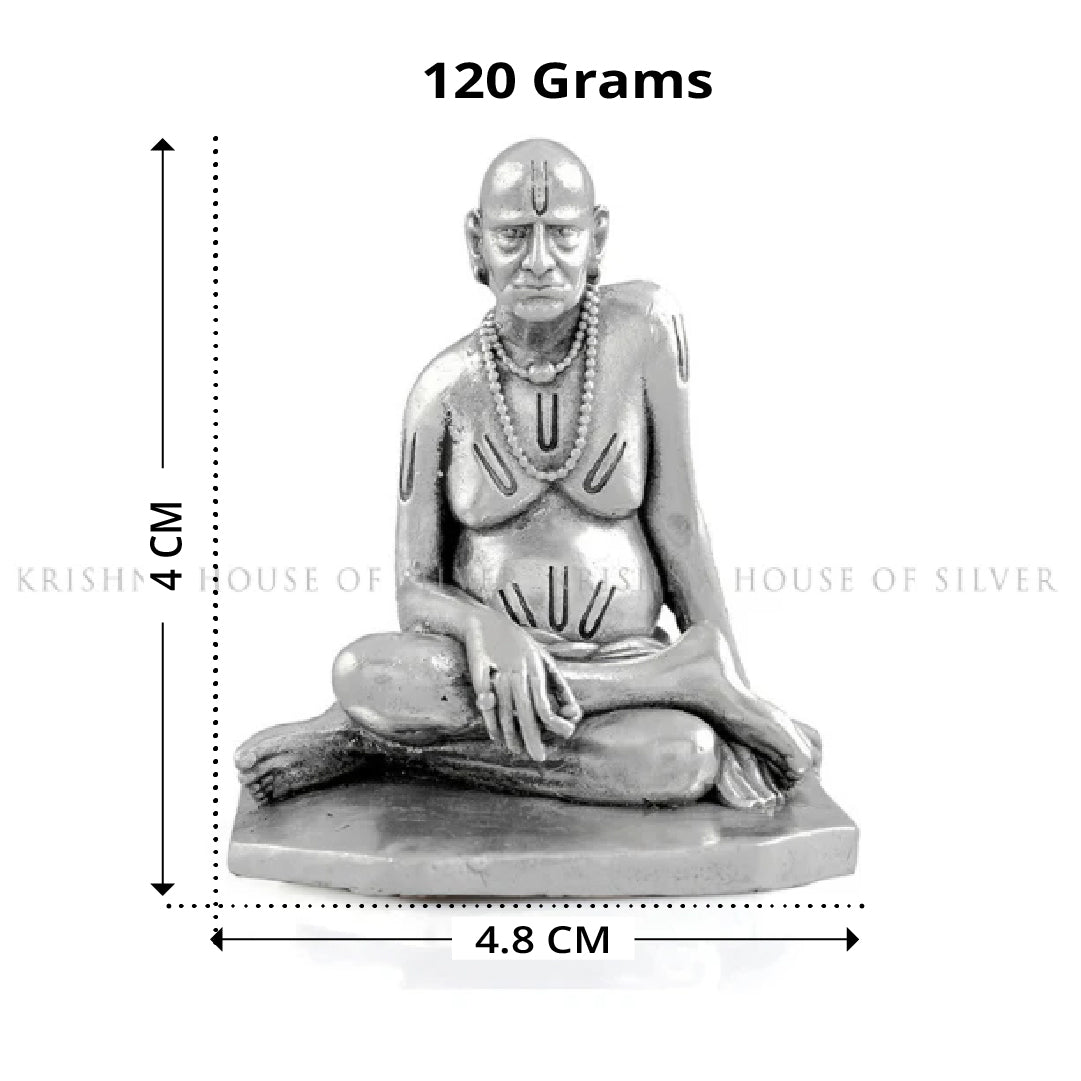 Antique Silver Swami Samarth Idol