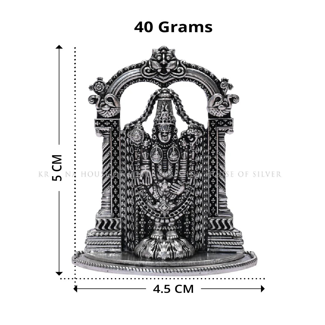 Lord Balaji Idol Crafted in 92.5 Pure Silver