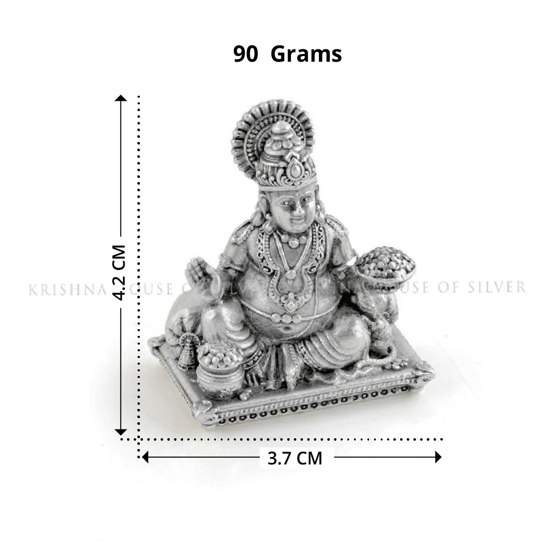 Antique-Finished Silver Kuber Idol