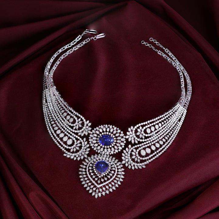 Elegant Diamond Bridal Choker Necklace – Luxury Wedding Jewelry Piece