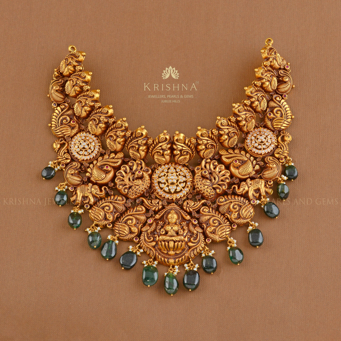 Antique Bridal Gold Nakshi Choker - Krishna Jewellers Pearls and Gems