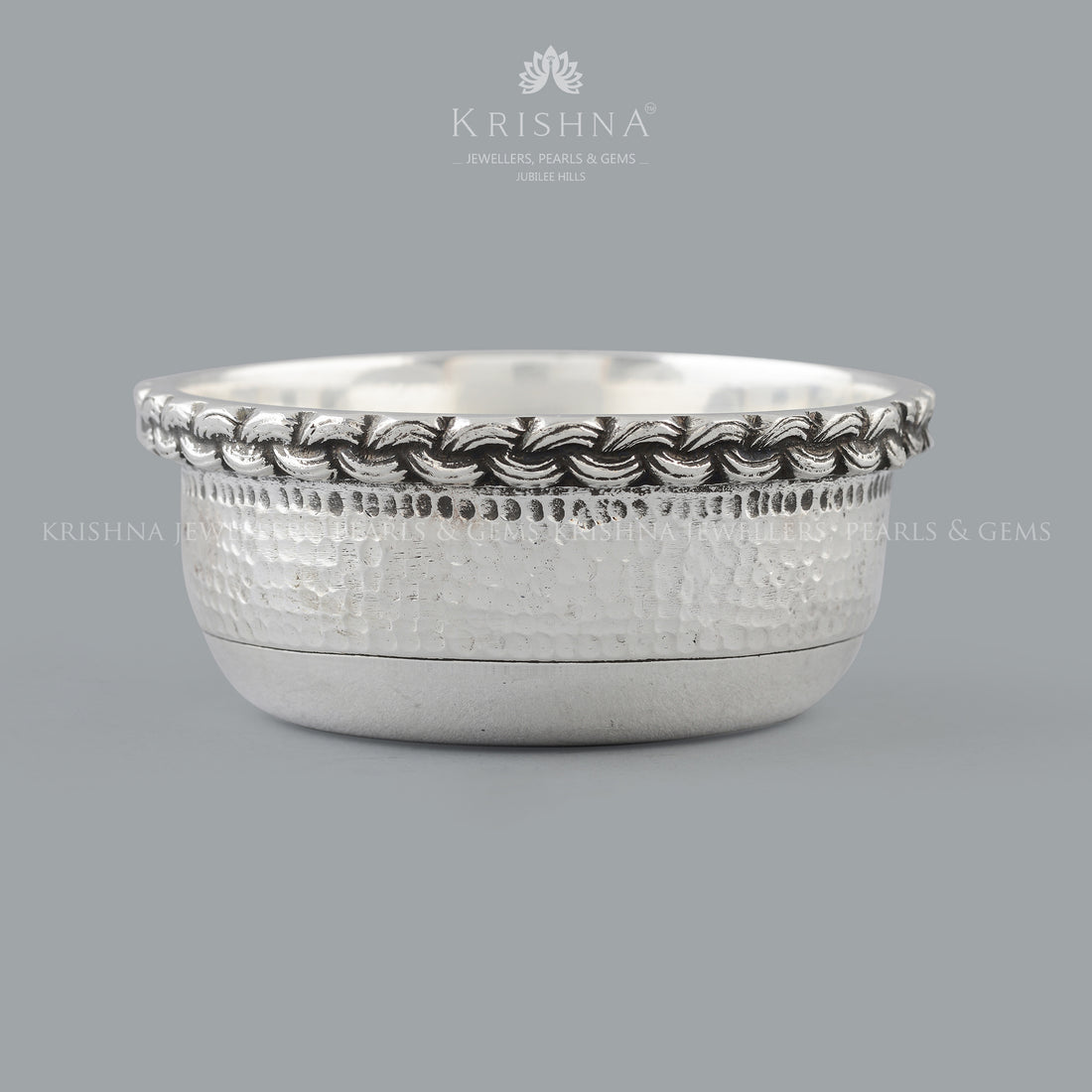 Antique Pure Silver Bowl - Krishna Jewellers Pearls and Gems
