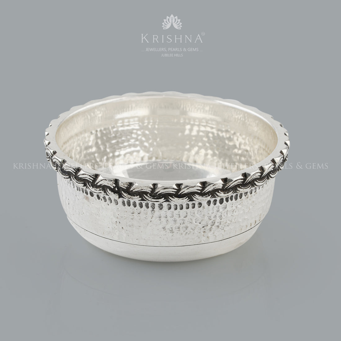 Antique Pure Silver Bowl - Krishna Jewellers Pearls and Gems