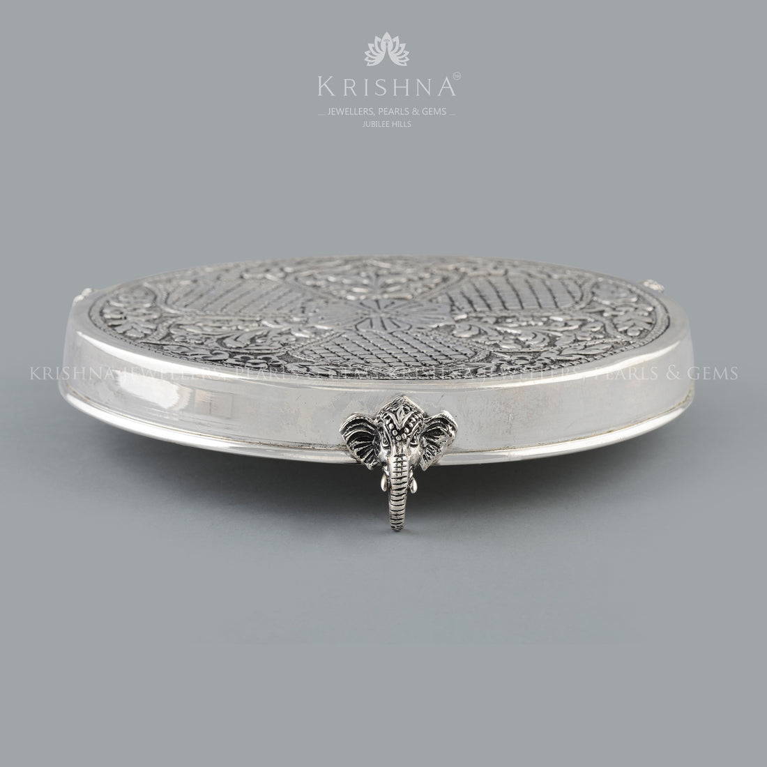 Divine Silver Pooja Table - Krishna Jewellers Pearls and Gems