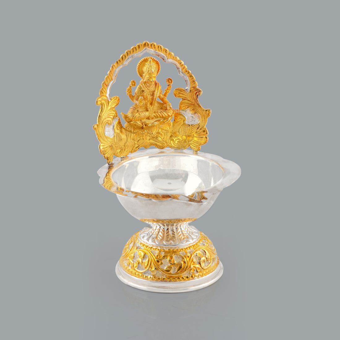 Divine Laxmi Deepam in Antique Finish - Krishna Jewellers Pearls and Gems