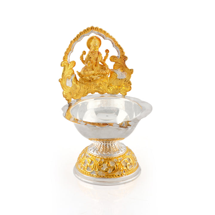 Divine Laxmi Deepam in Antique Finish - Krishna Jewellers Pearls and Gems