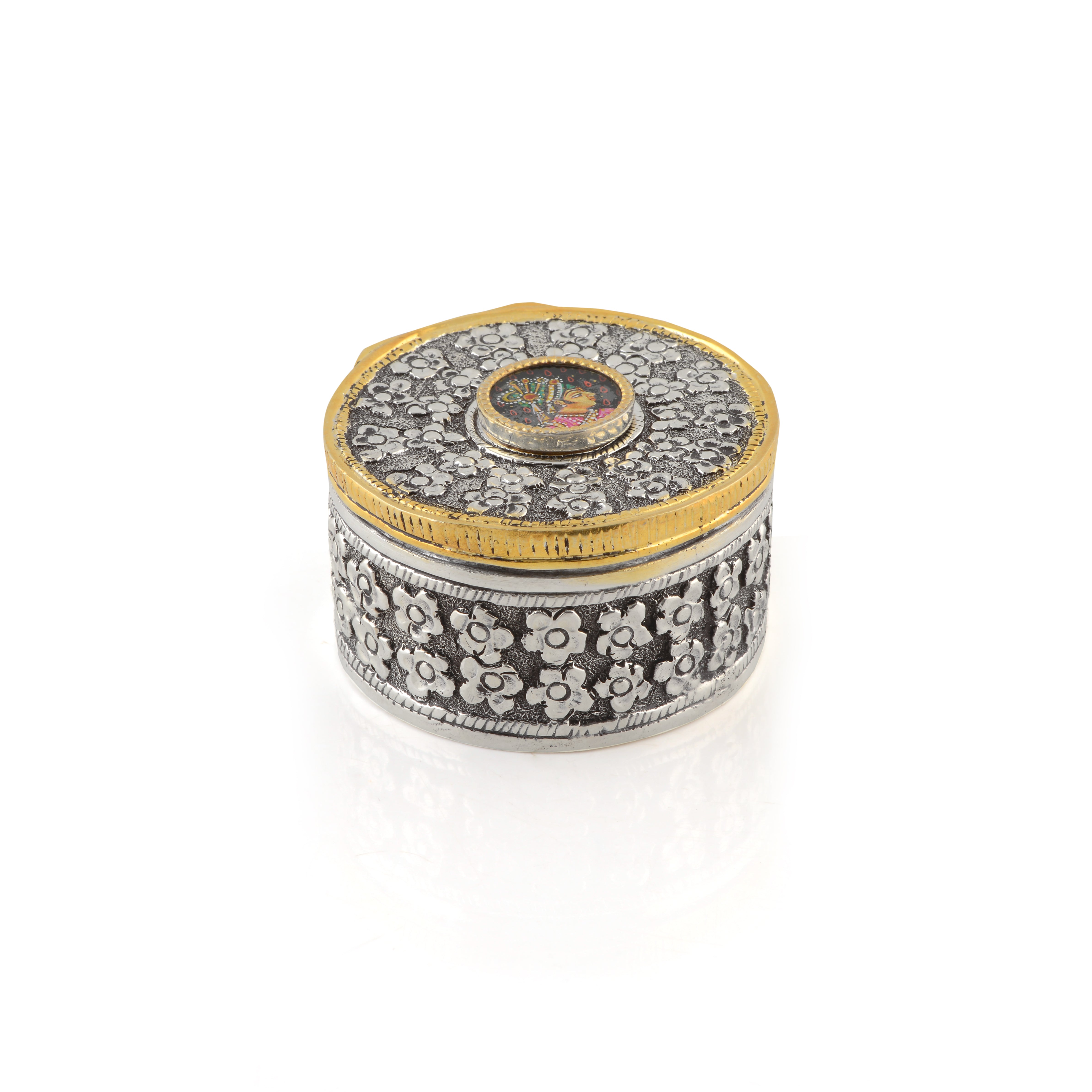 Silver Pandan Antique Flower Design - Krishna Jewellers Pearls and Gems