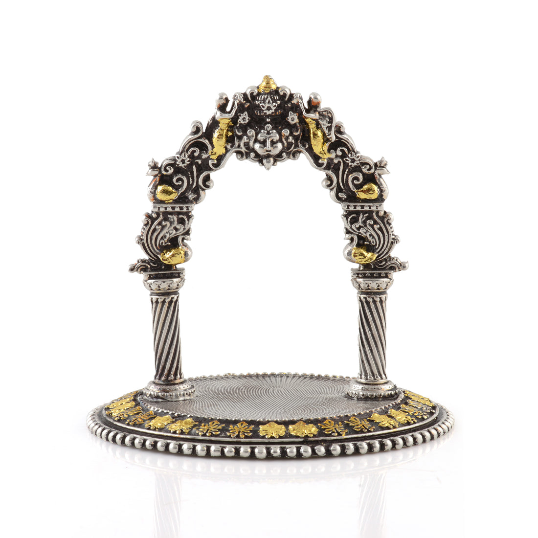 Antique Silver Temple Frame - Krishna Jewellers Pearls and Gems