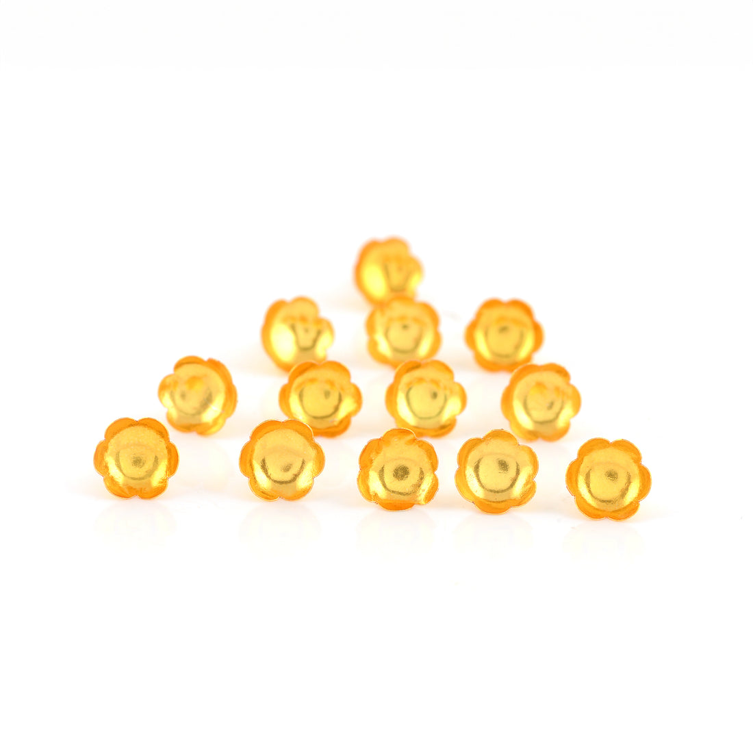 Pure Silver Gold Polish Flowers for Puja