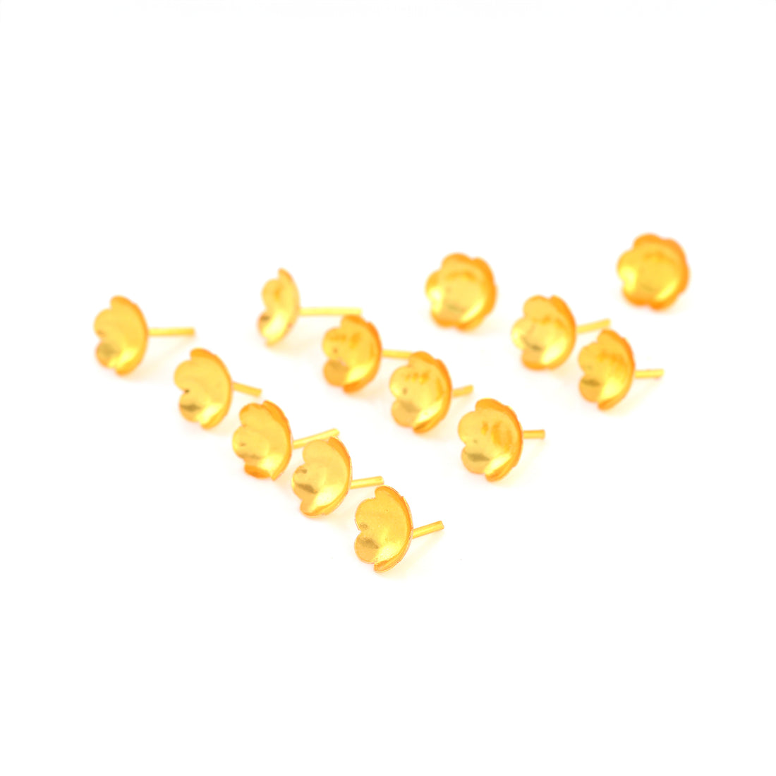 Pure Silver Gold Polish Flowers for Puja