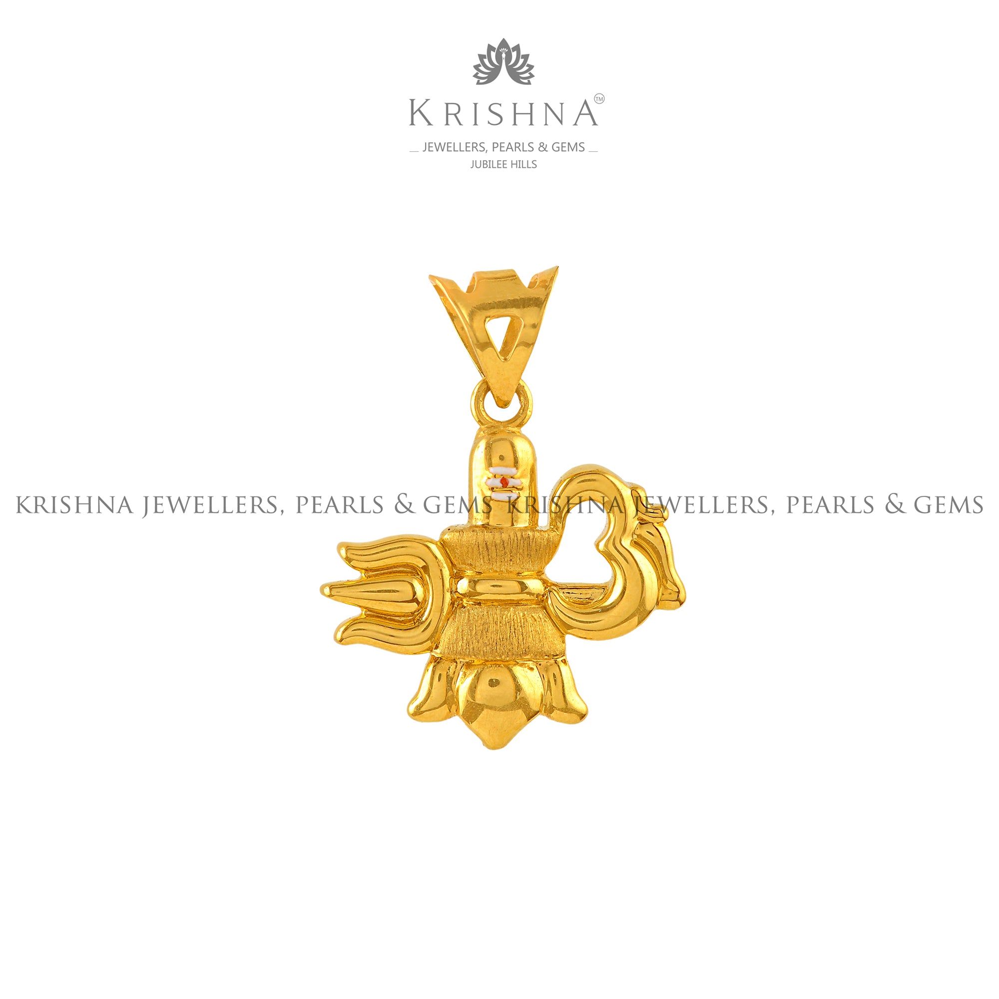 Shiva Lingam Pendant in Gold - Krishna Jewellers Pearls and Gems