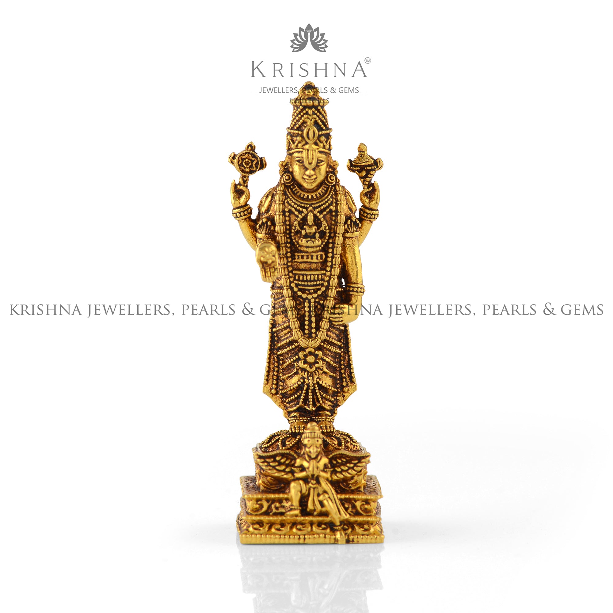 Divine Balaji Idol In Gold - Krishna Jewellers Pearls and Gems