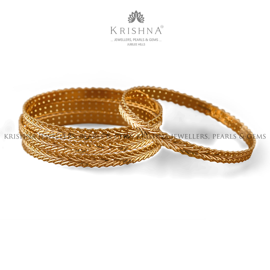 Modern 22K Gold Bangles - Krishna Jewellers Pearls and Gems