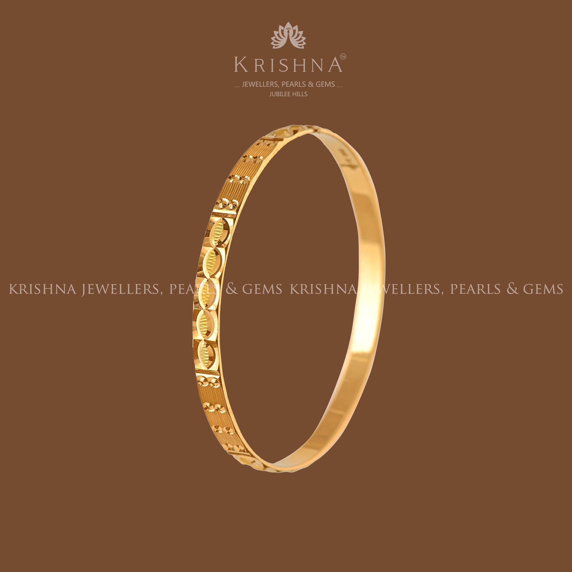 Luxy Gold Bangles - Krishna Jewellers Pearls and Gems