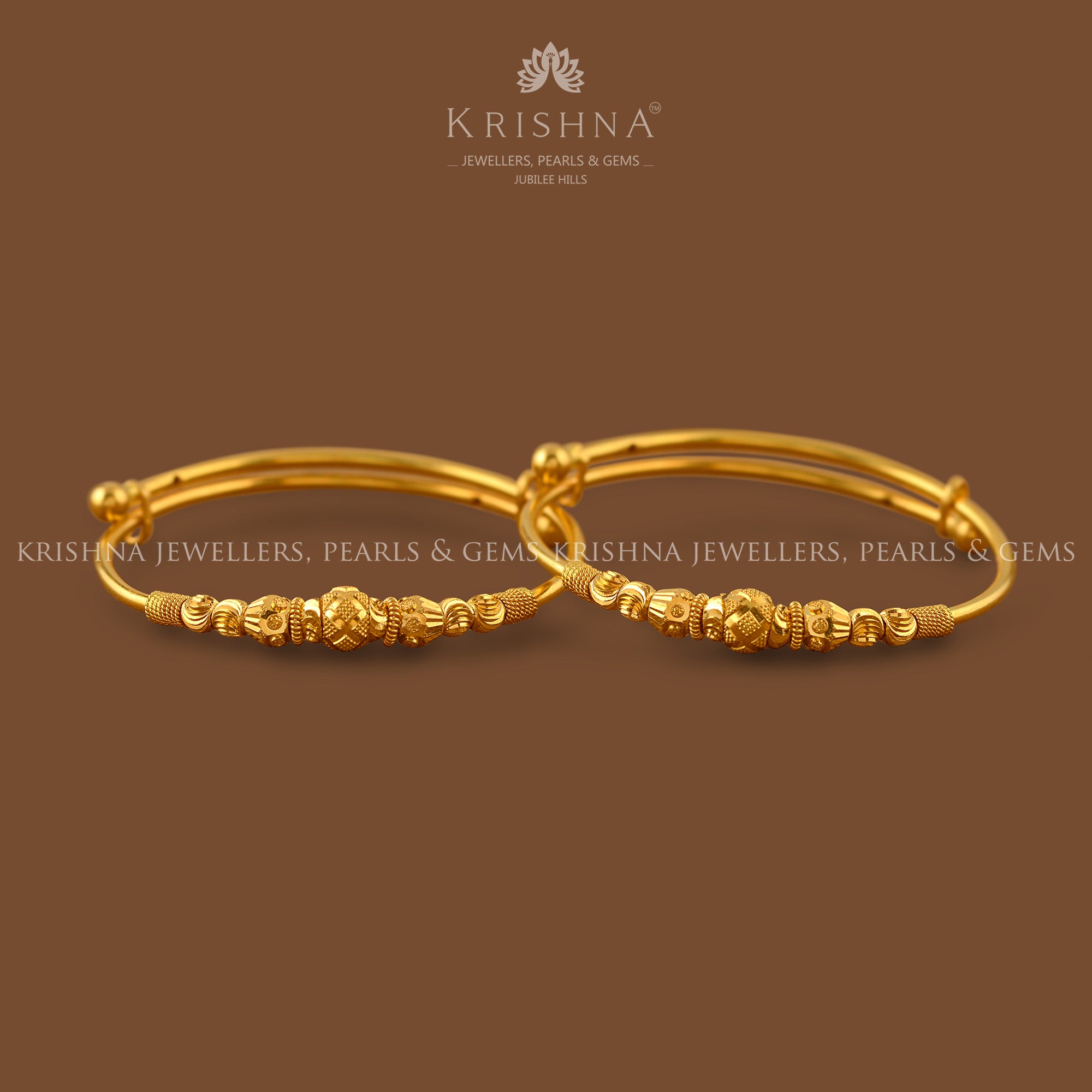 Gold bangles For Little Angles - Krishna Jewellers Pearls and Gems