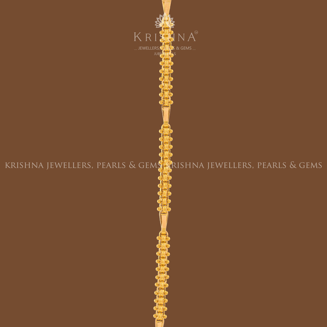 Stylish 22K Gold Necklace - Krishna Jewellers Pearls and Gems