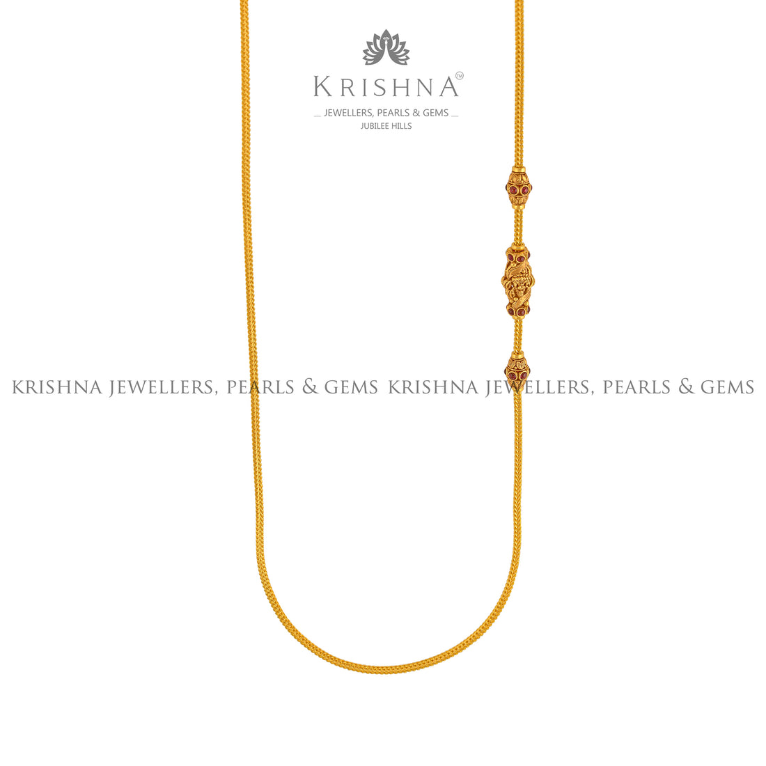 Laxmi Gold Chain - Krishna Jewellers Pearls and Gems