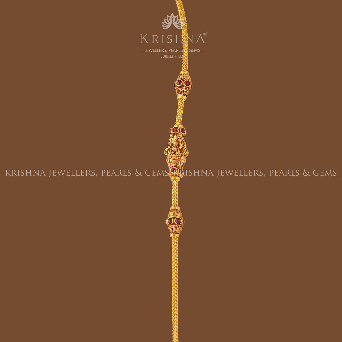 Laxmi Gold Chain - Krishna Jewellers Pearls and Gems