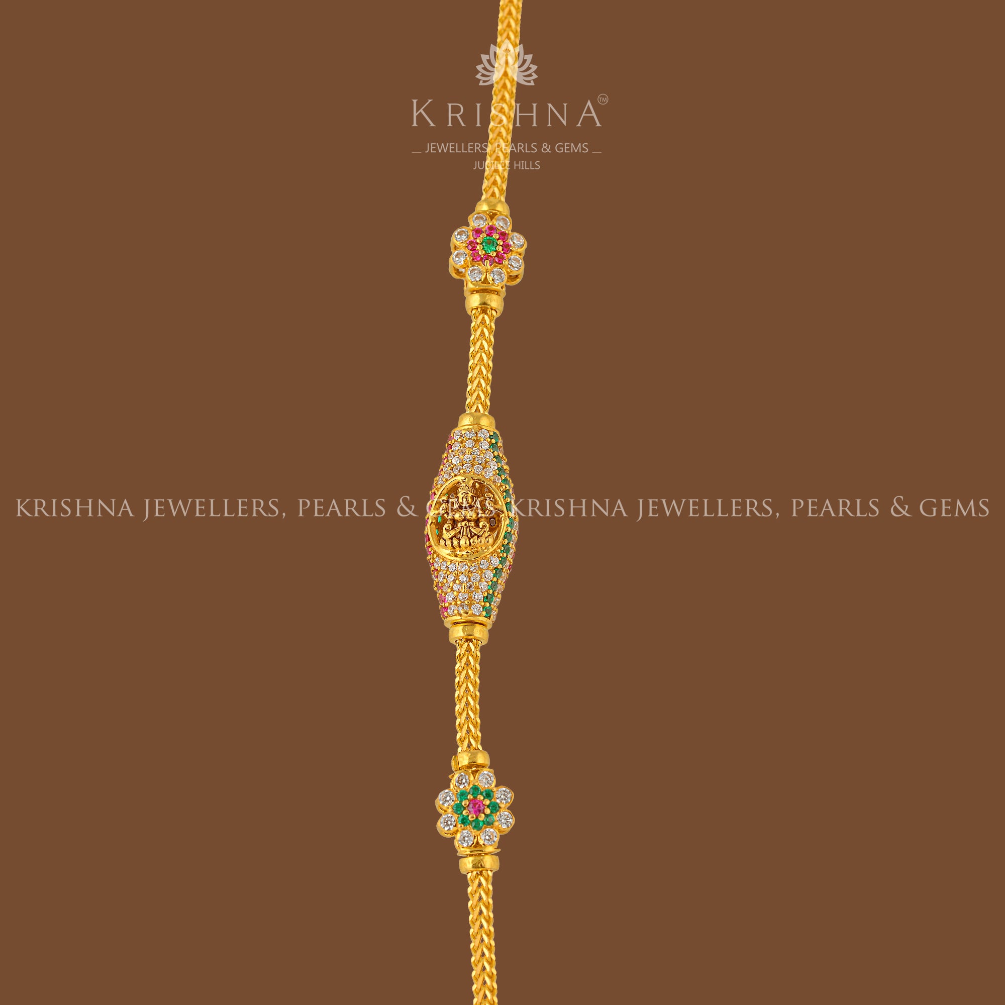 Mahalaxmi Gold Chain - Krishna Jewellers Pearls and Gems