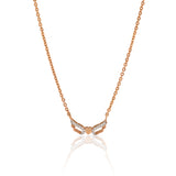 Gold Heart Wings Diamond Pendant - Krishna Jewellers Pearls and Gems