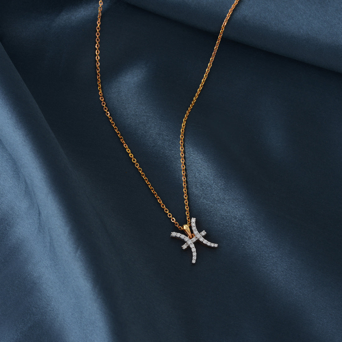 Diamond Gold Chain with Pendant - Krishna Jewellers Pearls and Gems