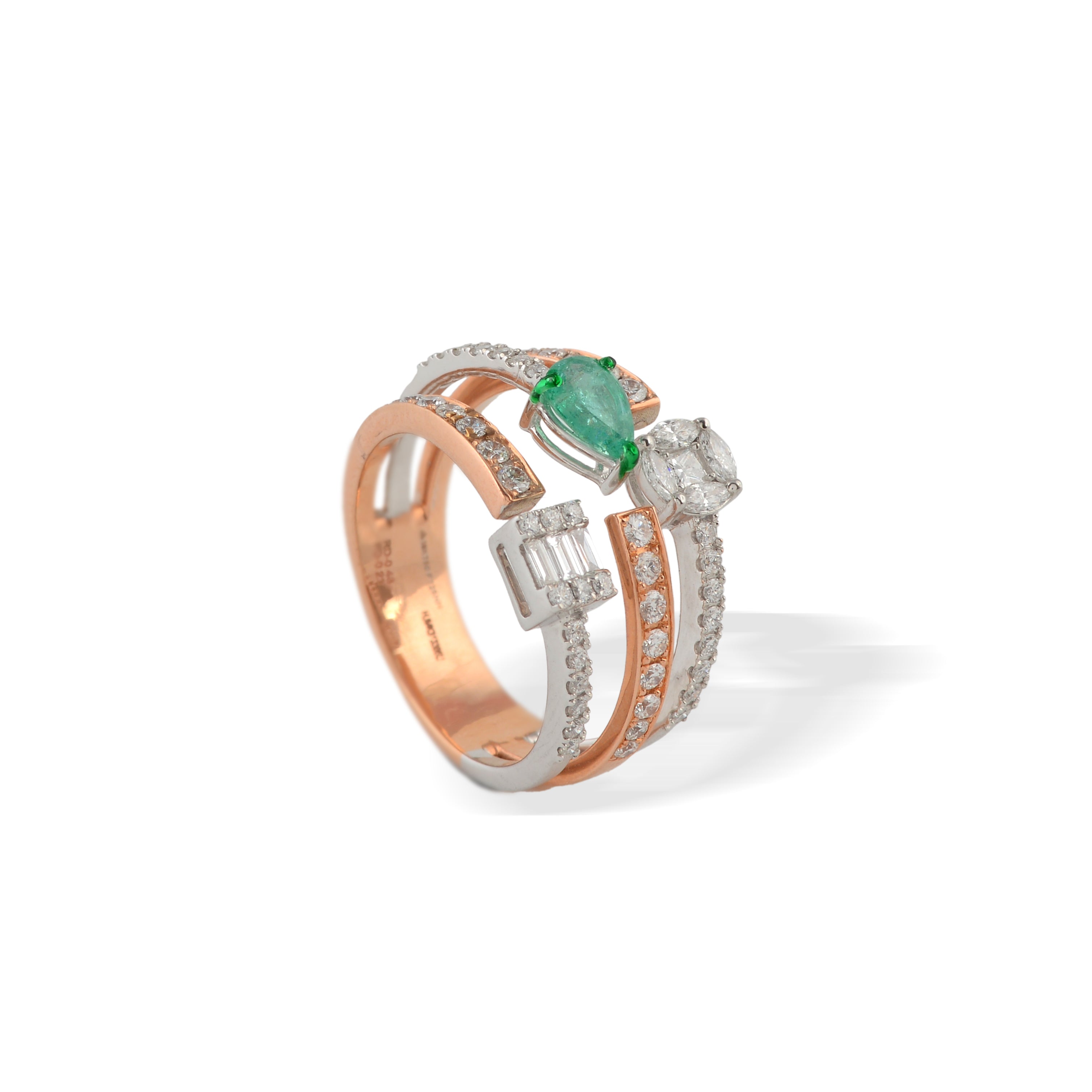Triadic Solitaire Diamond Ring - Krishna Jewellers Pearls and Gems