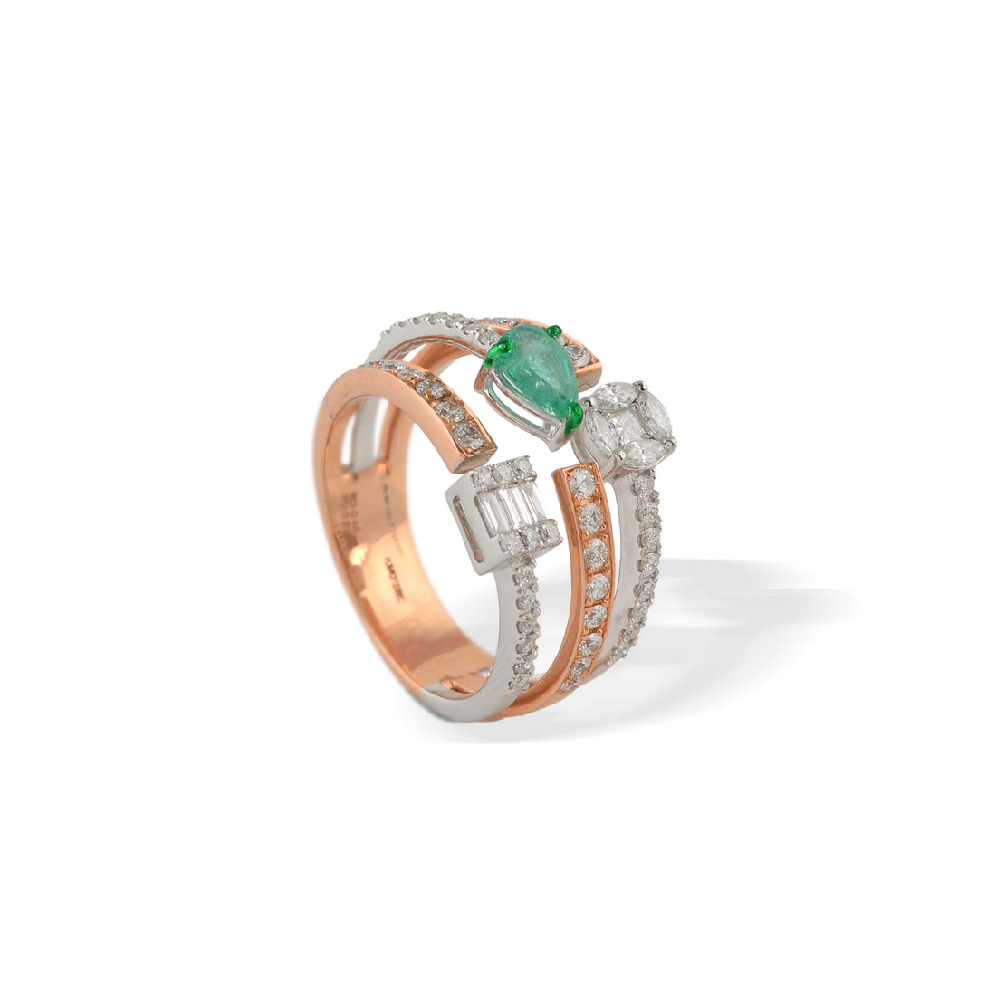 Triadic Solitaire Diamond Ring - Krishna Jewellers Pearls and Gems