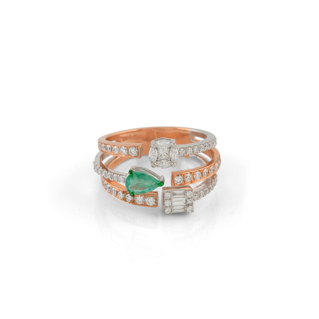 Triadic Solitaire Diamond Ring - Krishna Jewellers Pearls and Gems