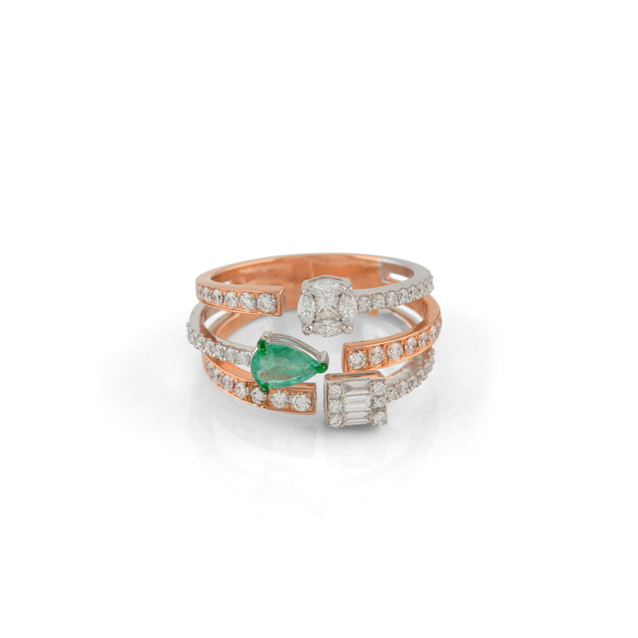 Triadic Solitaire Diamond Ring - Krishna Jewellers Pearls and Gems