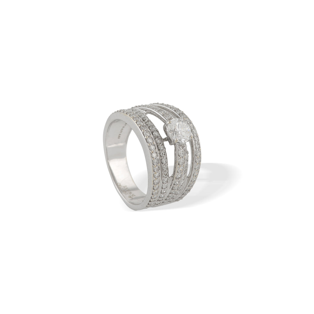 Halo Soliatire Diamond Ring - Krishna Jewellers Pearls and Gems