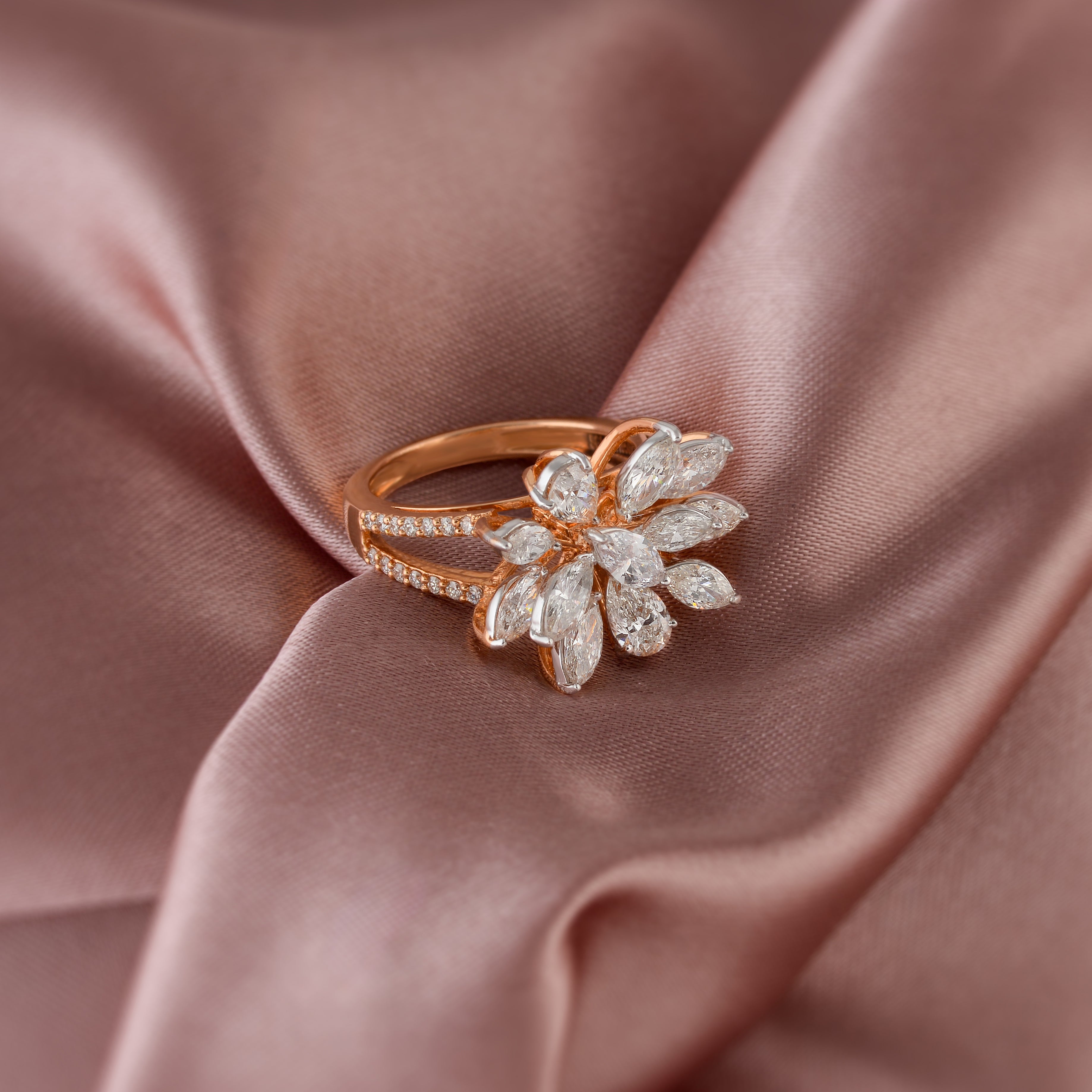 Daisy Dreams Diamond Ring - Krishna Jewellers Pearls and Gems