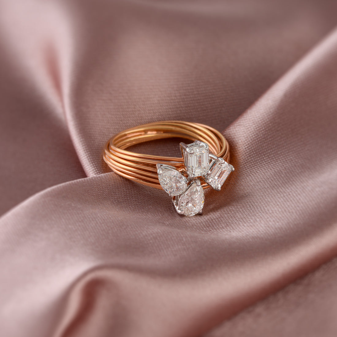 Multistrand Diamond Ring - Krishna Jewellers Pearls and Gems