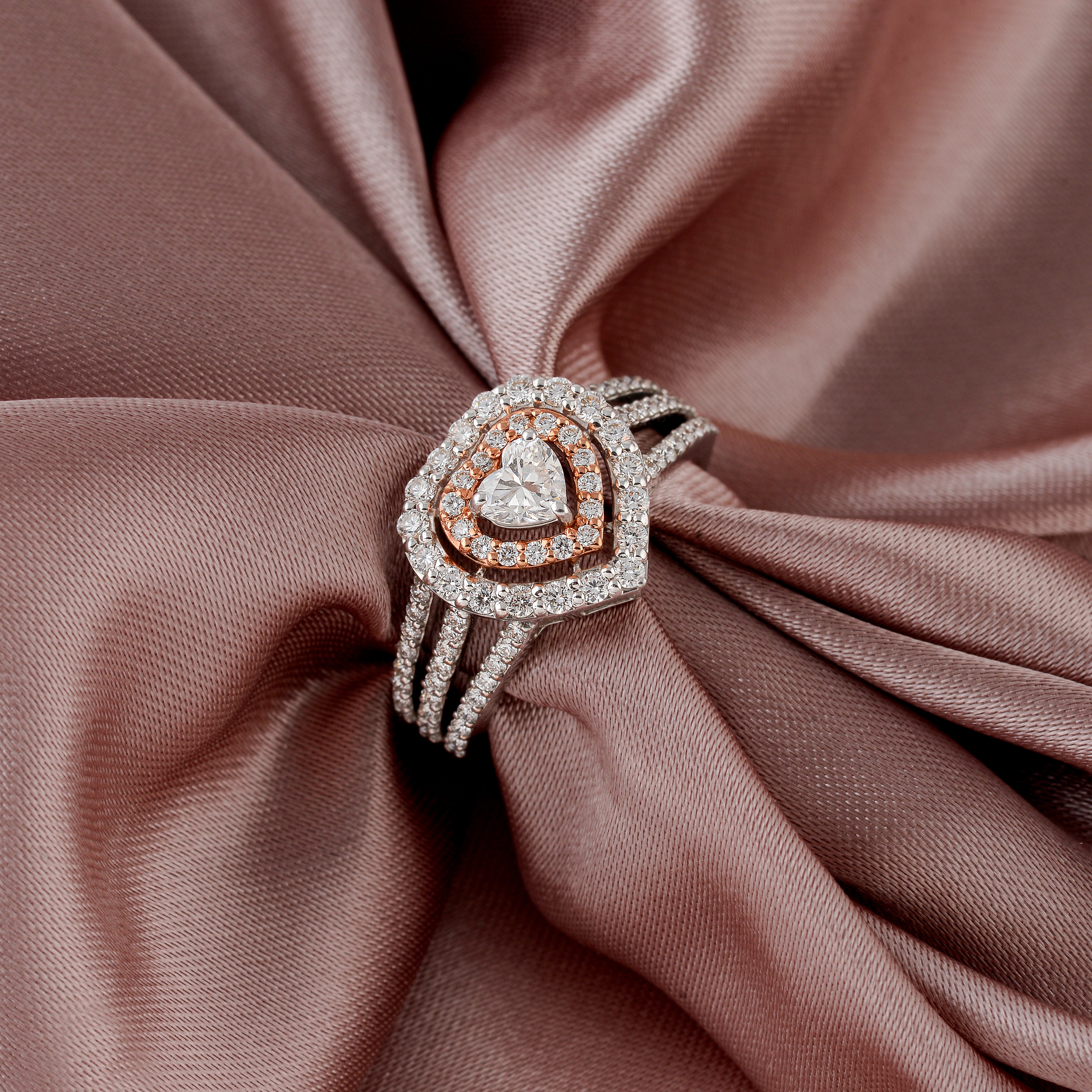 Brilliant Heart Diamond Ring - Krishna Jewellers Pearls and Gems