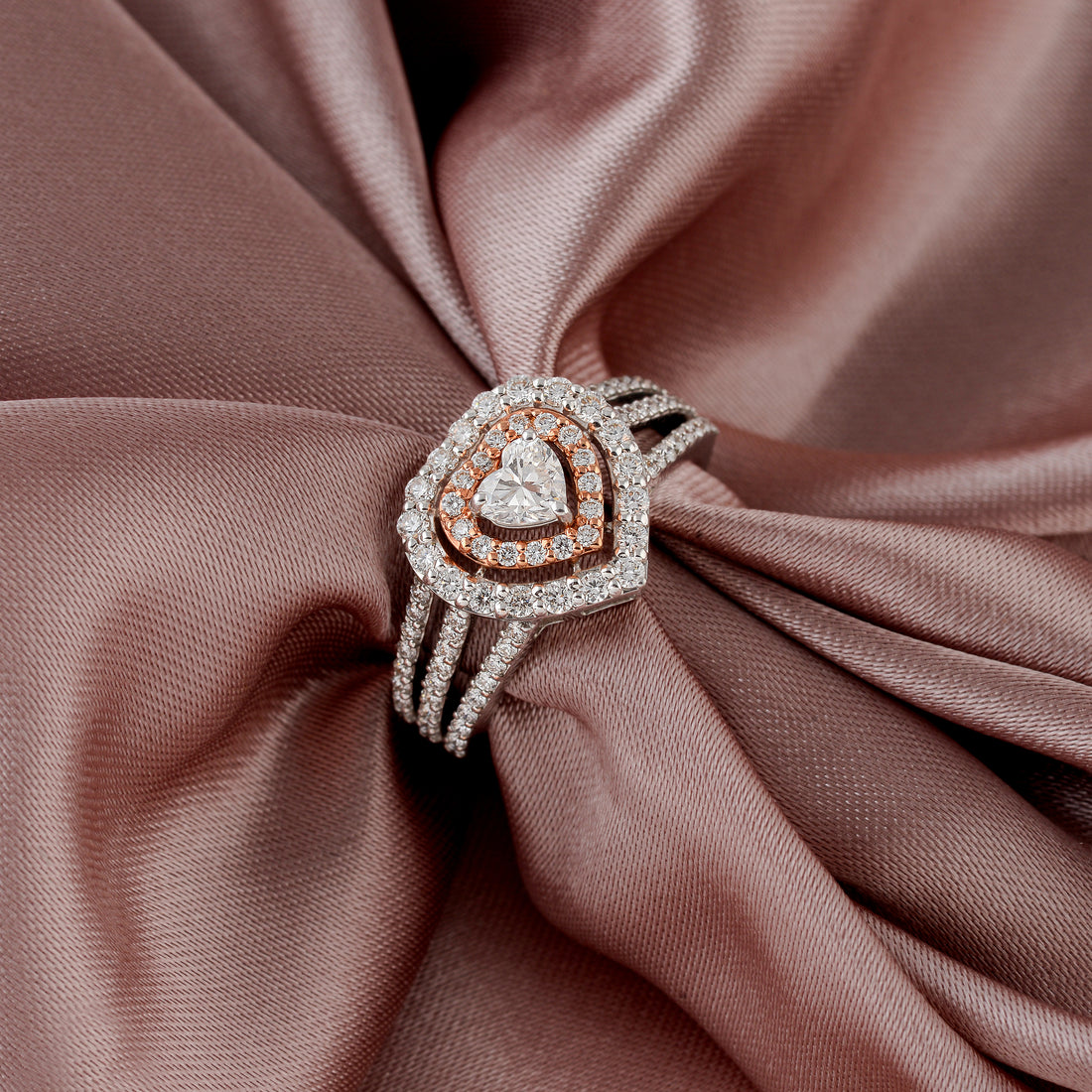 Brilliant Heart Diamond Ring - Krishna Jewellers Pearls and Gems