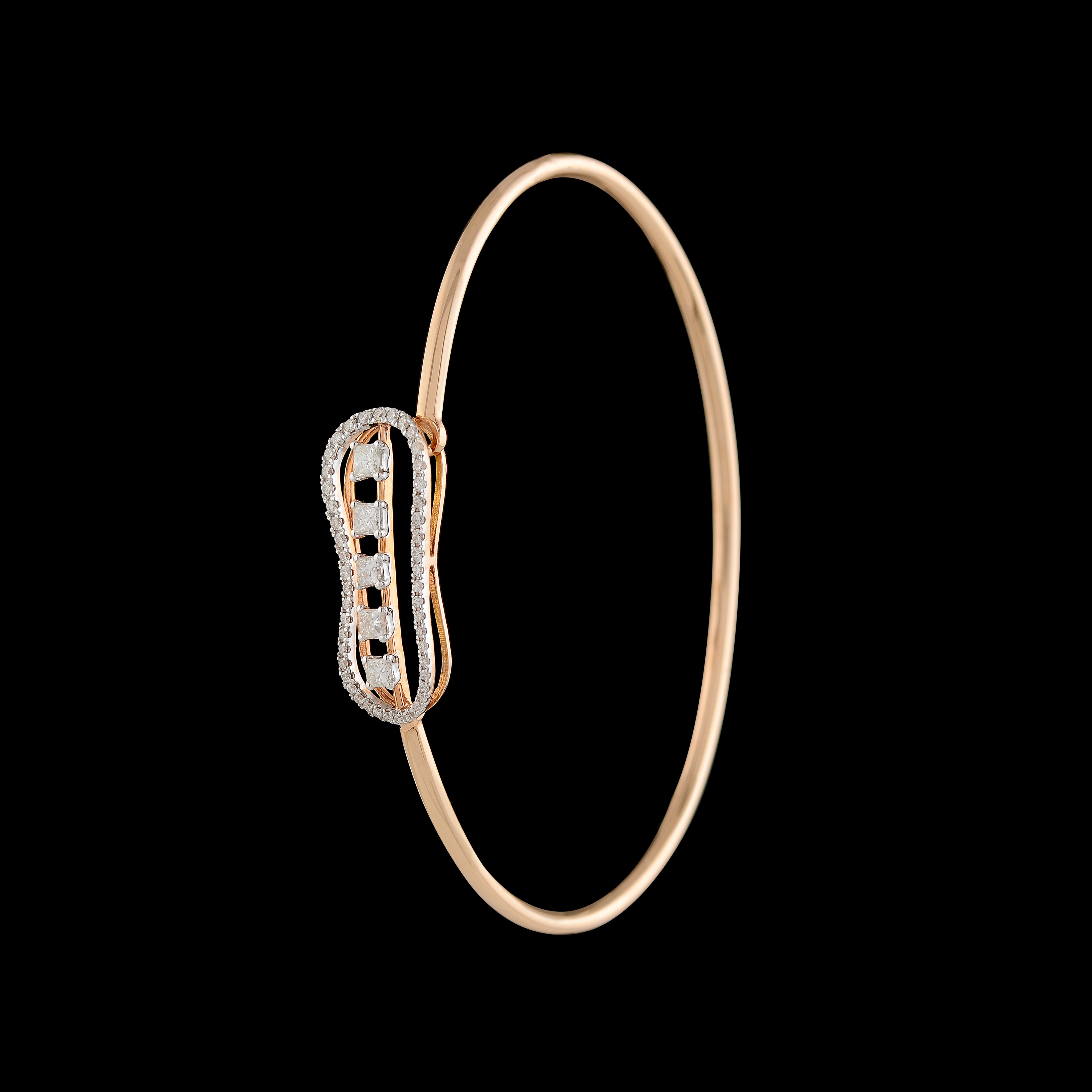 Diamond Tennis Bracelet in RoseGold - Krishna Jewellers Pearls and Gems