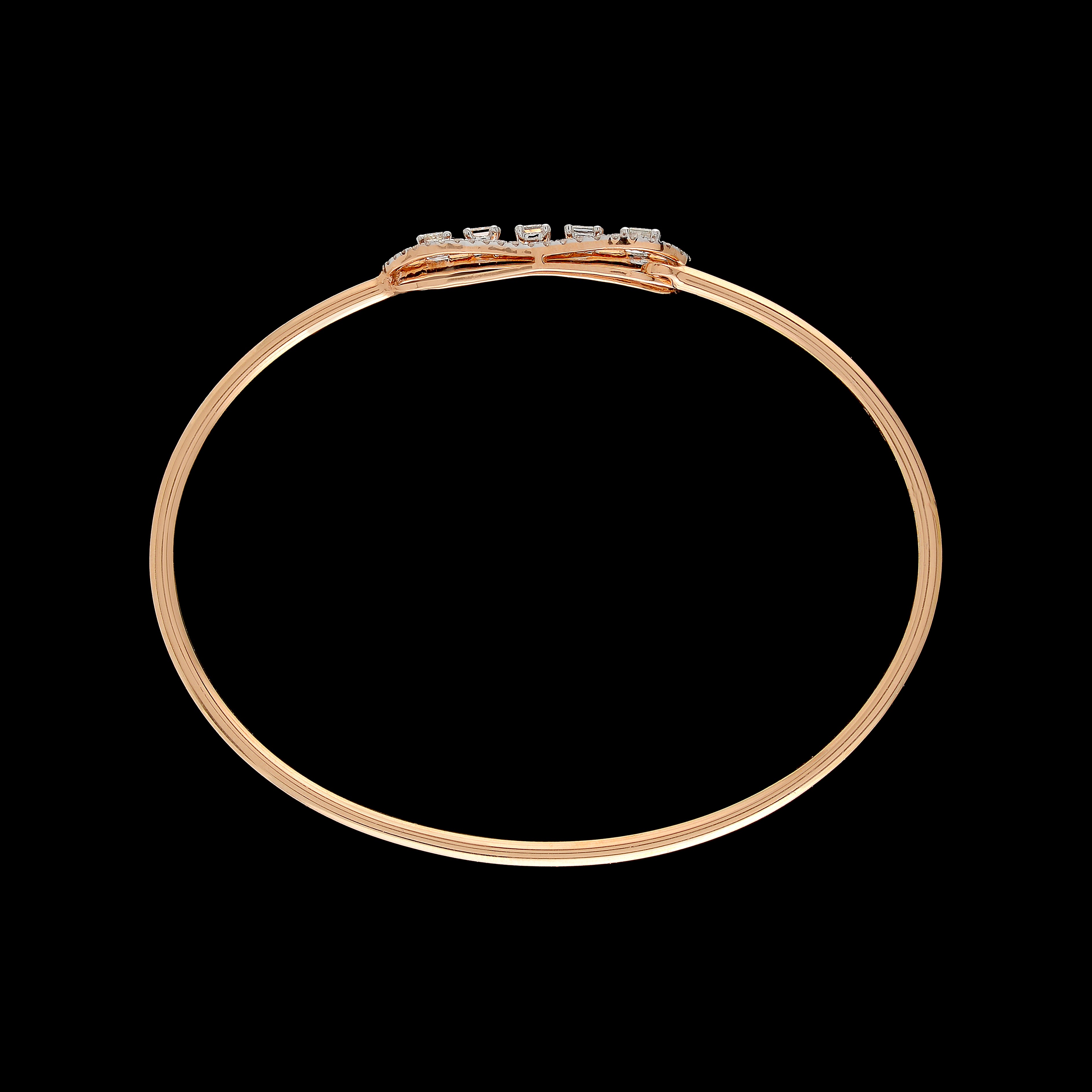 Diamond Tennis Bracelet in RoseGold - Krishna Jewellers Pearls and Gems