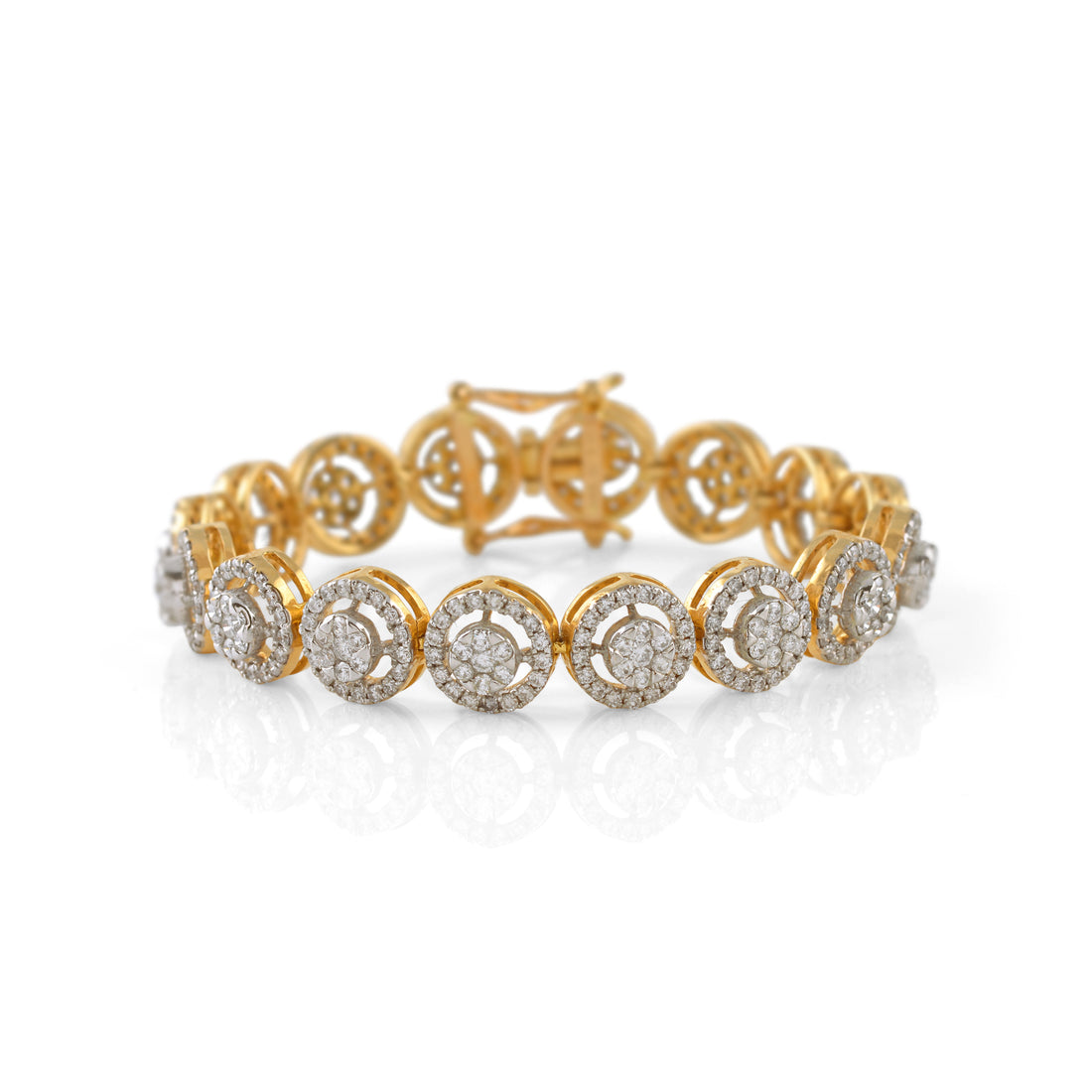 Regal Kasula Adorned Diamond Bracelet - Krishna Jewellers Pearls and Gems