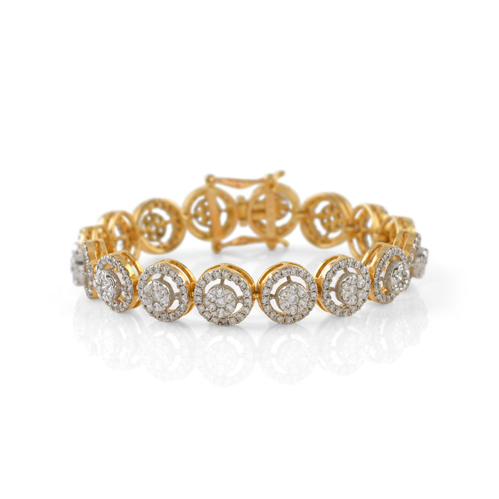 Regal Kasula Adorned Diamond Bracelet - Krishna Jewellers Pearls and Gems