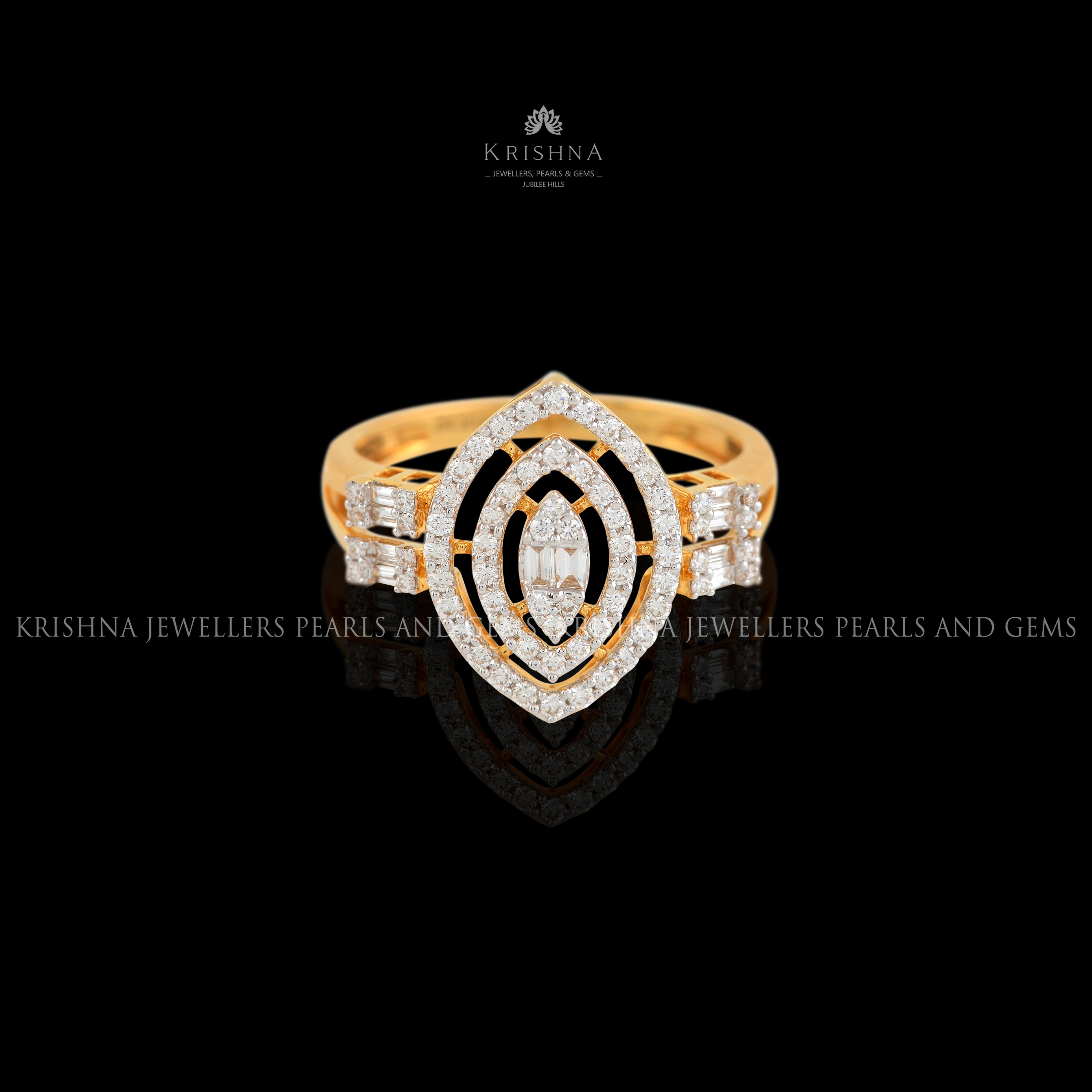 Luxy Diamond Ring - Krishna Jewellers Pearls and Gems