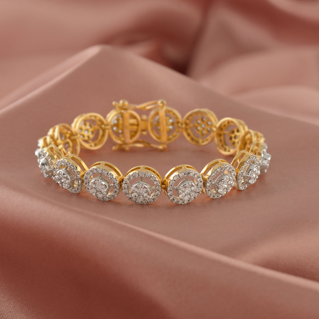 Regal Kasula Adorned Diamond Bracelet - Krishna Jewellers Pearls and Gems