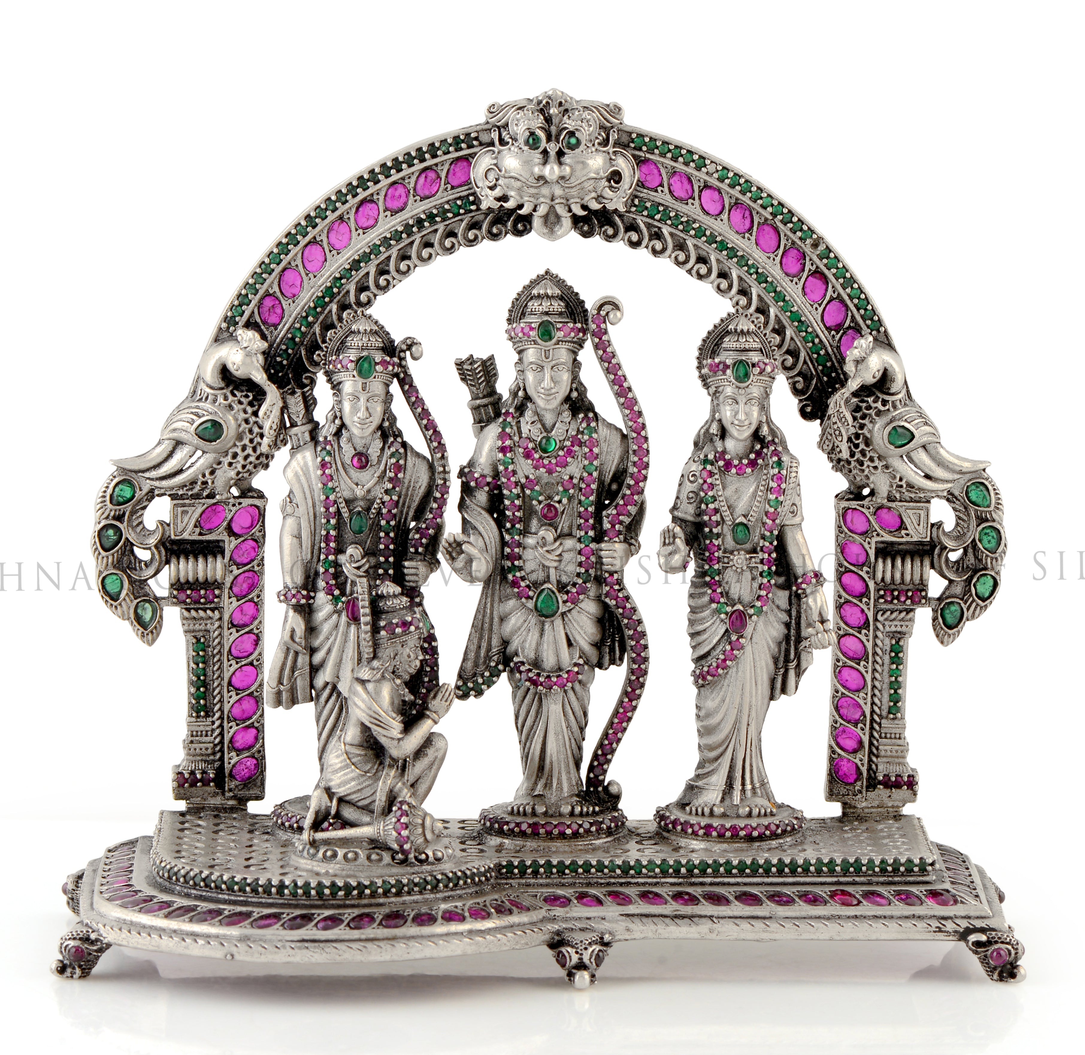 Divine Ram Parivar - A Symbol of Love & Devotion With Stone Work