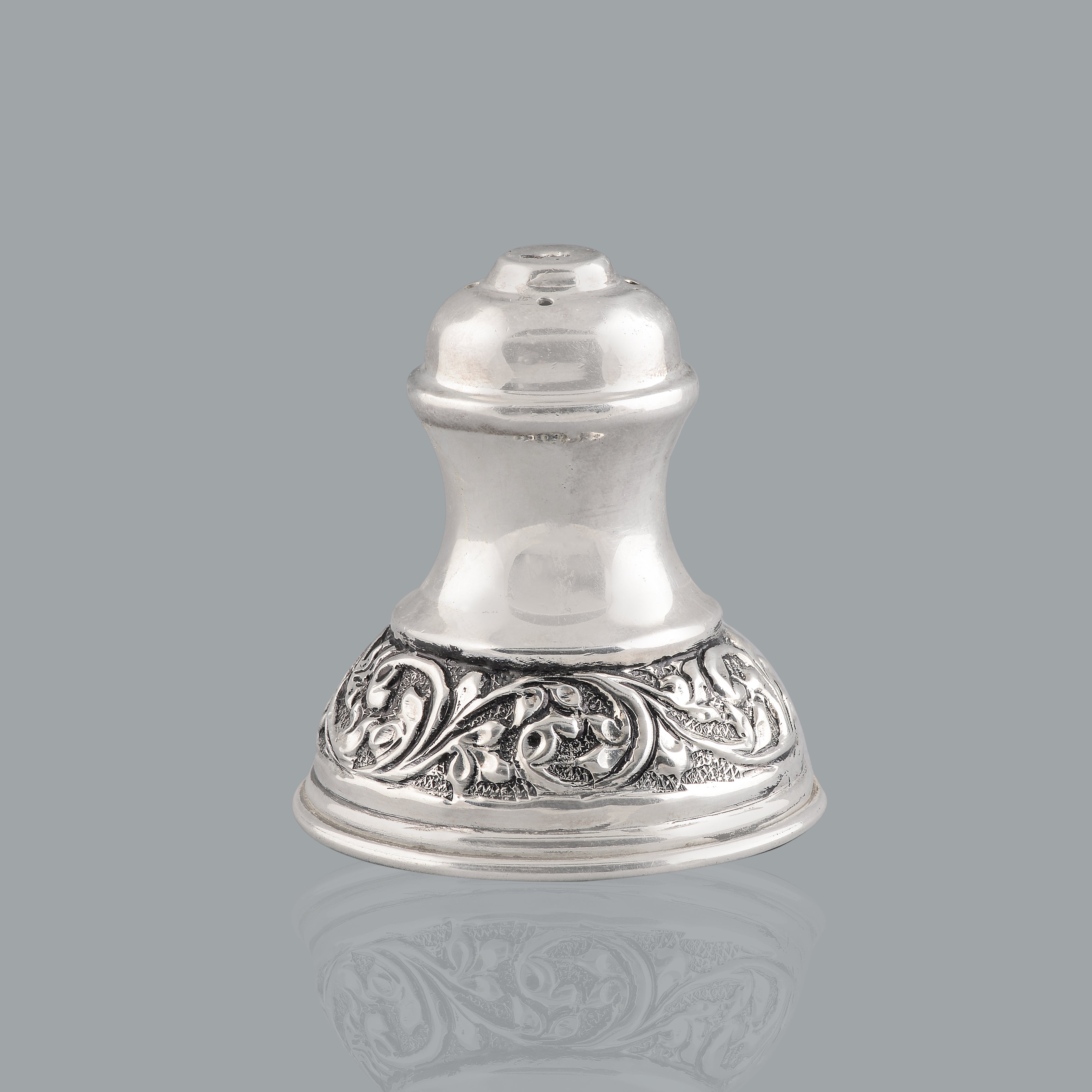 Antique Floral Silver Agarbatti Stand Crafted from 92.5 Silver